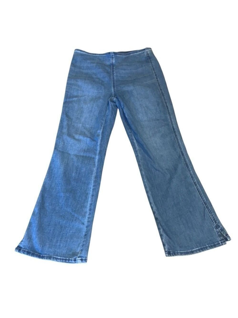 AMERICAN EAGLE Pull On High Waisted Kick Bootcut Crop Jean medium NWT - Picture 5 of 11